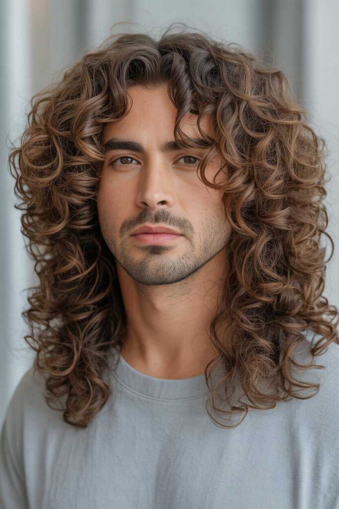 Long Curly Haircut With Underlayers
