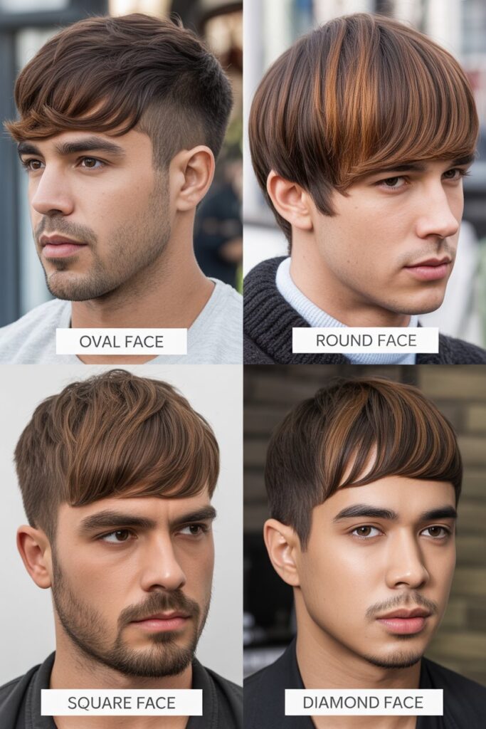 Brown Highlights Based on Face Shape