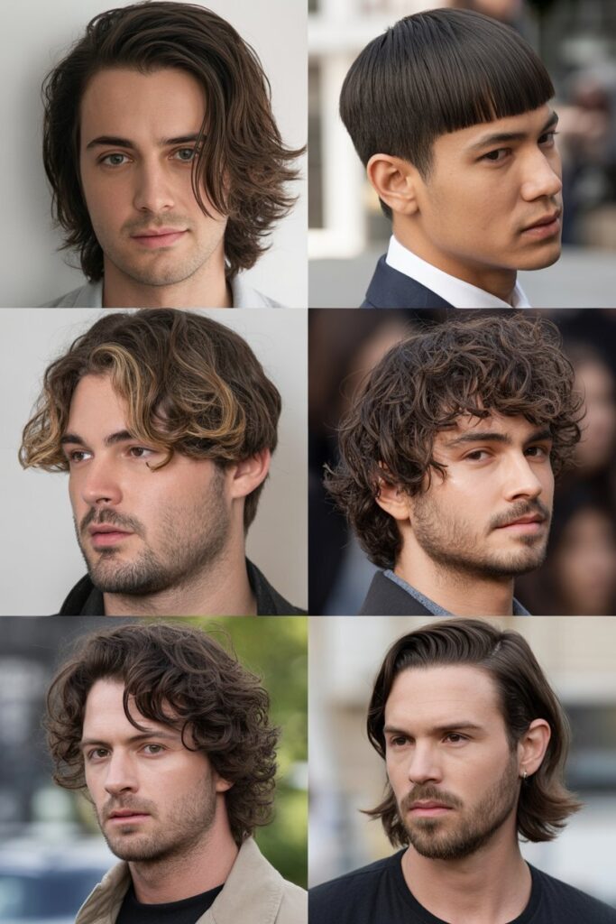 Straight Medium Hair with Blunt Ends