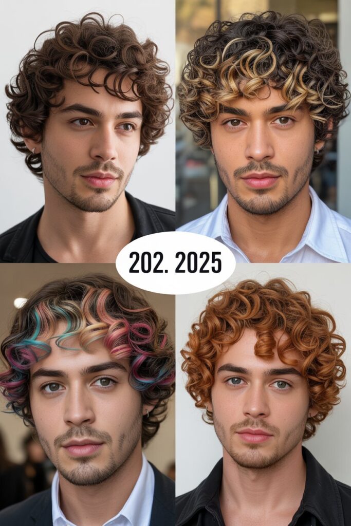 Peekaboo Color for Curly Hair