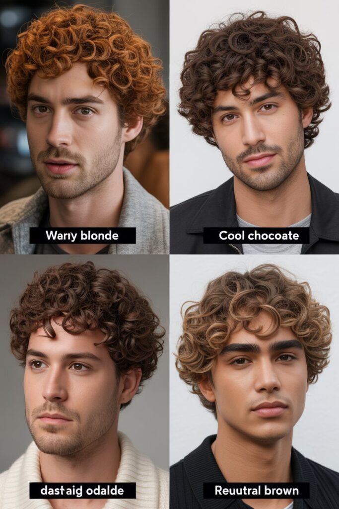 Curly Hair Dye Ideas Based on Skin Tone