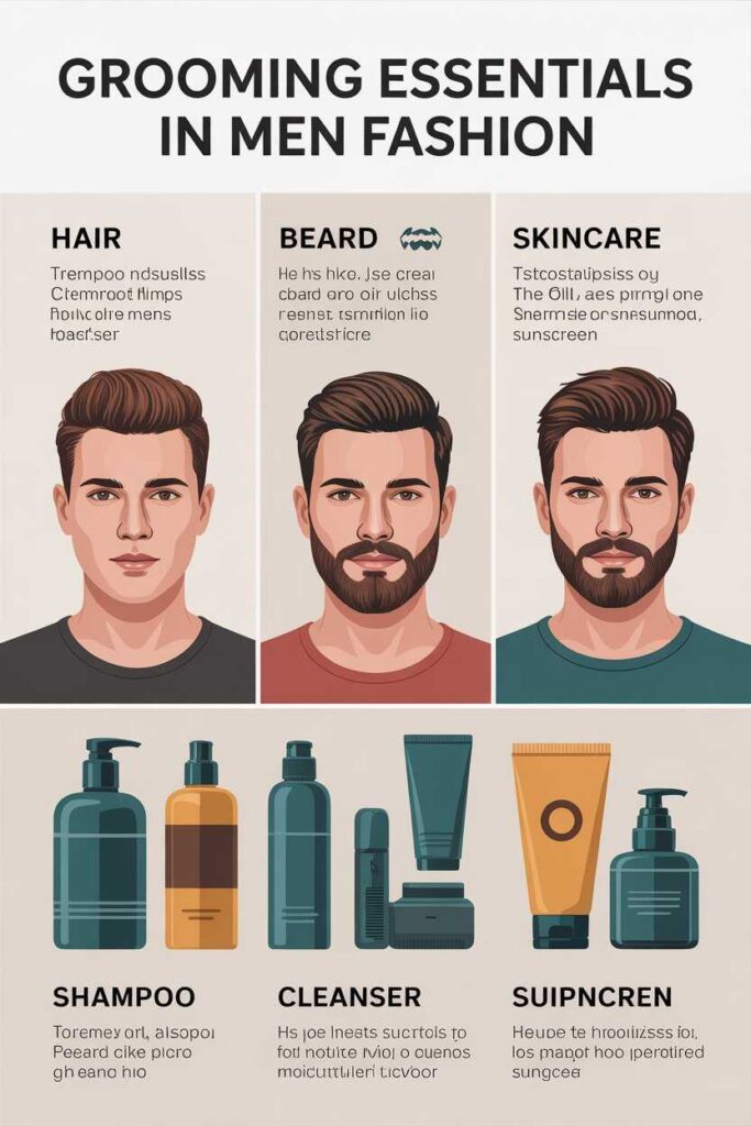 Grooming Essentials in Men Fashion
