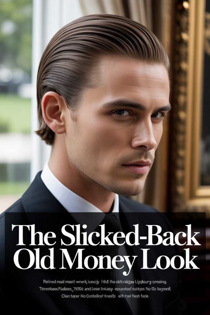 The Slicked-Back Old Money Look (Not the Modern Greasy Version)