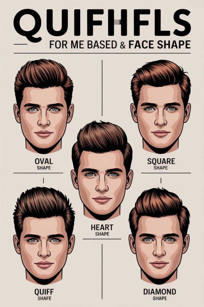 Quiff Hairstyles for Men Based on Face Shape