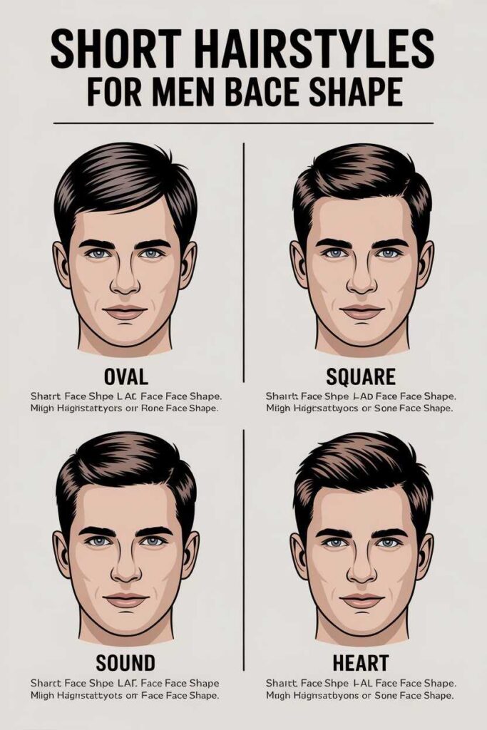 Short Hairstyles for Men Based on Face Shape