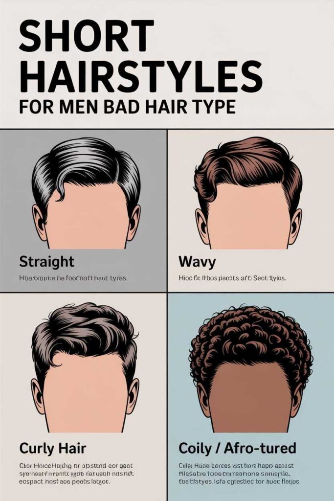 Short Hairstyles for Men Based on Hair Type