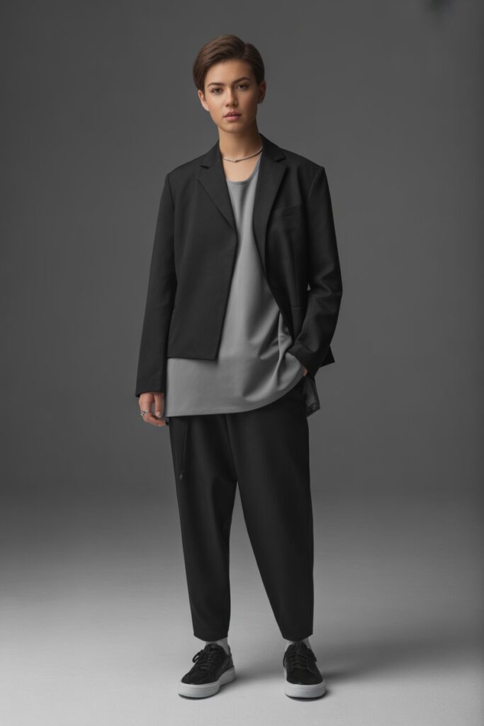 The Monochrome Street-Tailored Fusion Fit