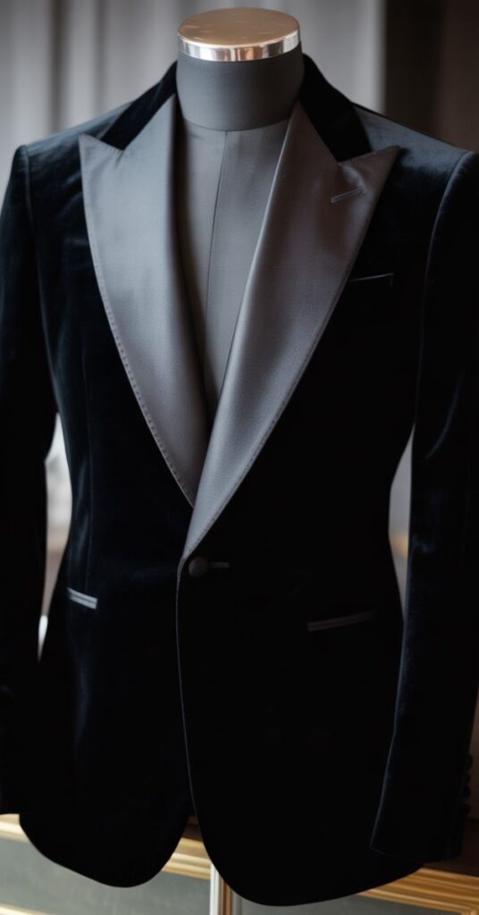 The Black Velvet Peak-Lapel Tux