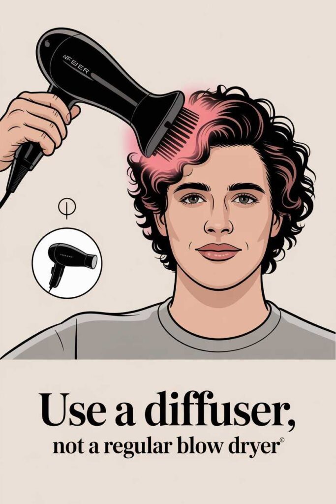 Use a Diffuser, Not a Regular Blow Dryer