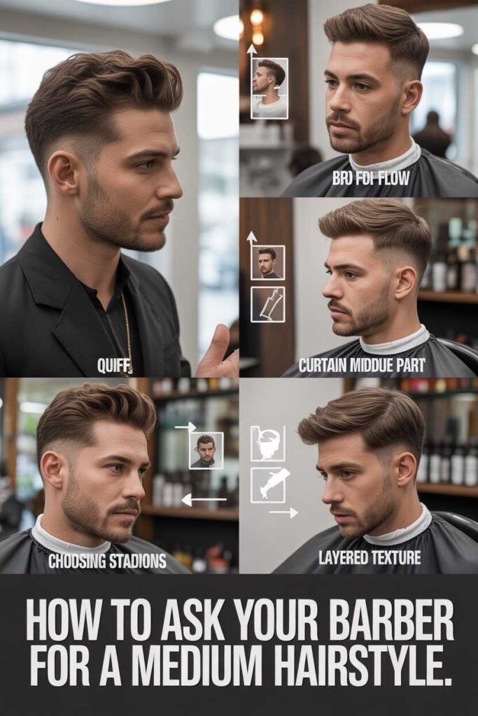How to Ask Your Barber for a Medium Hairstyle