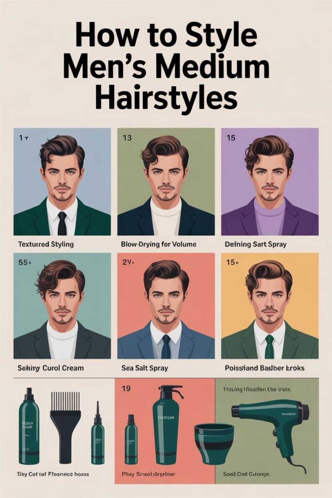 How to Style Men’s Medium Hairstyles