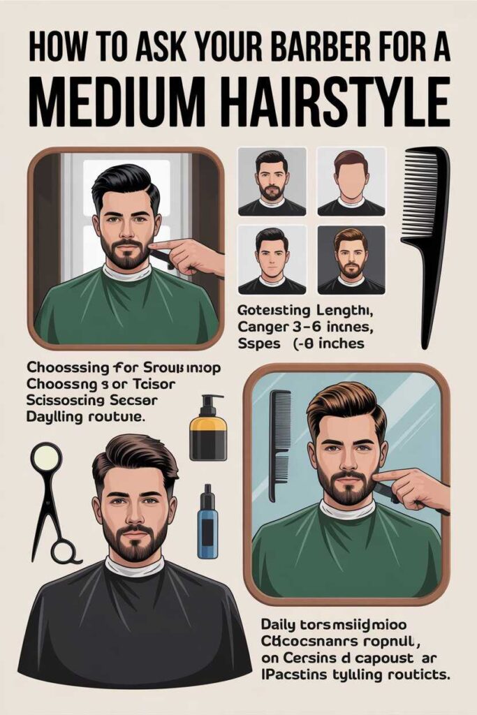 How to Ask Your Barber for a Medium Hairstyle
