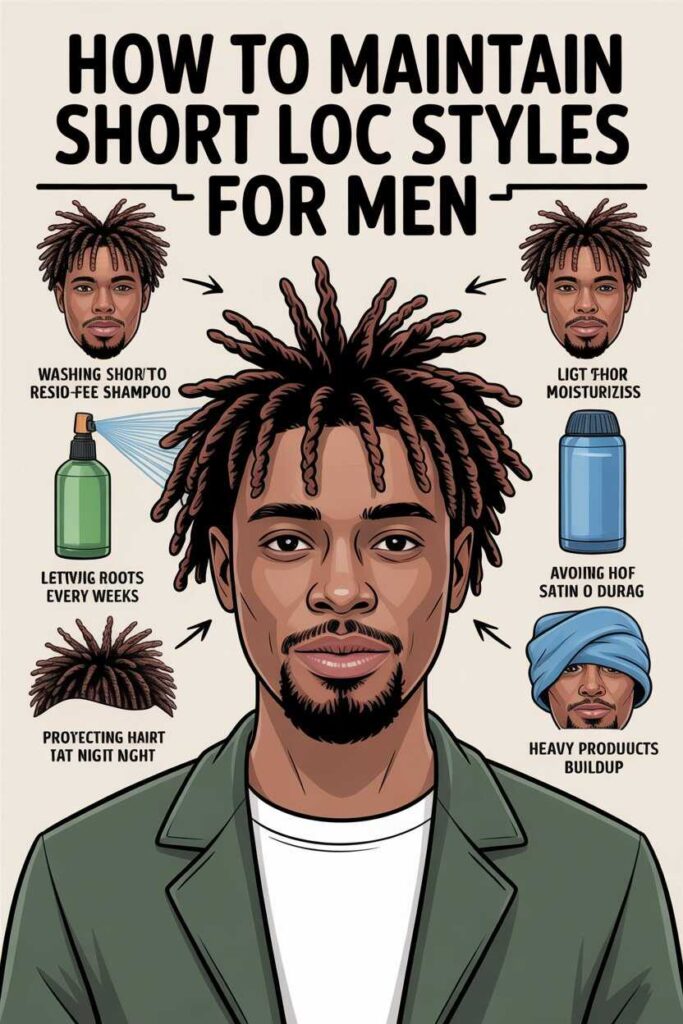 How to Maintain Short Loc Styles for Men