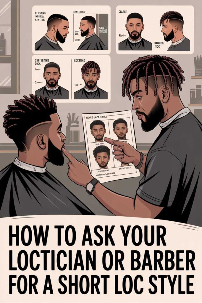 How to Ask Your Loctician or Barber for a Short Loc Style