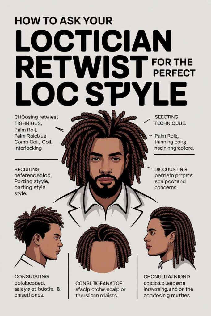 How to Ask Your Loctician for the Perfect Retwist Loc Style