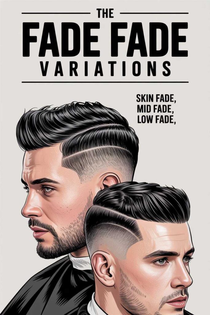 The Fade Variations (Skin Fade, Mid Fade, Low Fade)