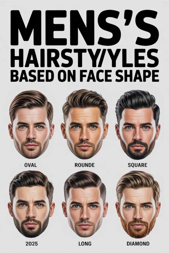 Men’s Hairstyles Based on Face Shape