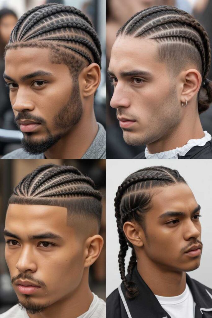 Braided Hairstyles for Men Based on Face Shape