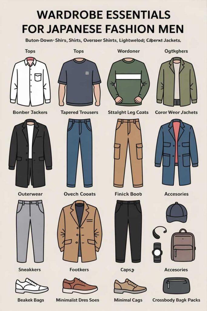 Wardrobe Essentials for Japanese Fashion Men