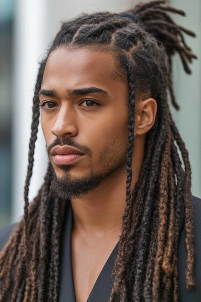 Long Loc Styles for Men