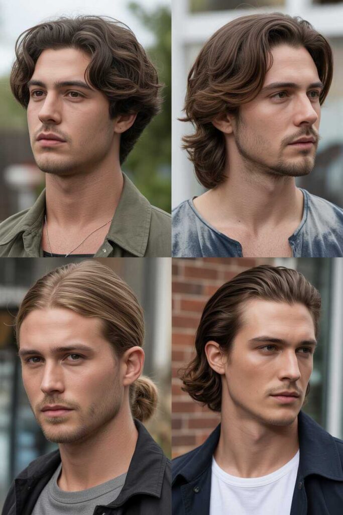 Choosing Long Hairstyles for Men Based on Face Shape