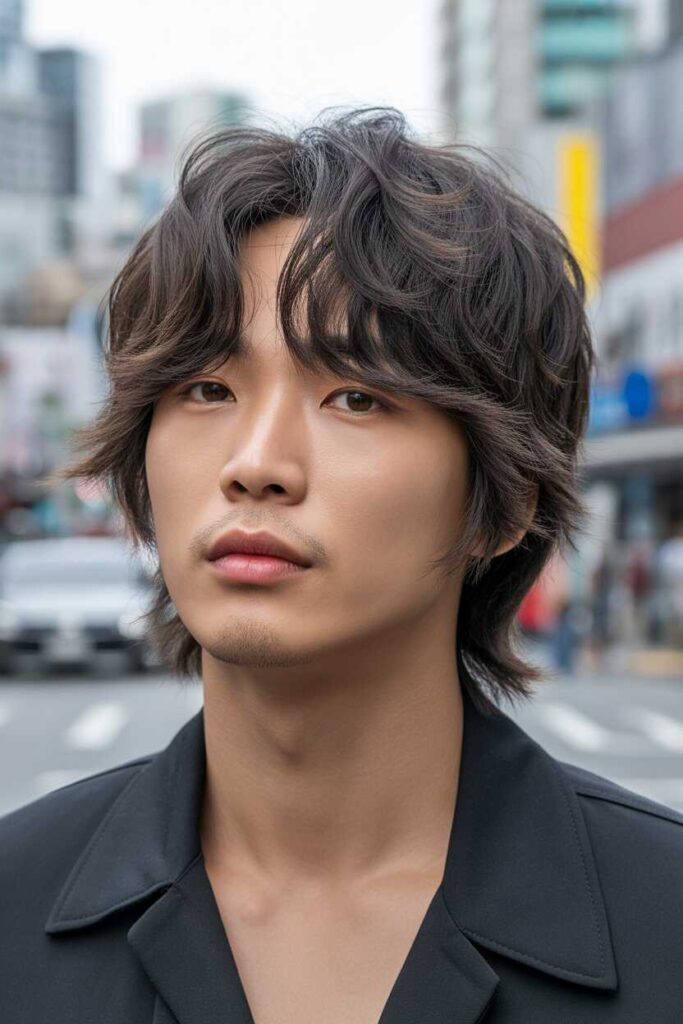 Layered Wolf Cut Korean Style
