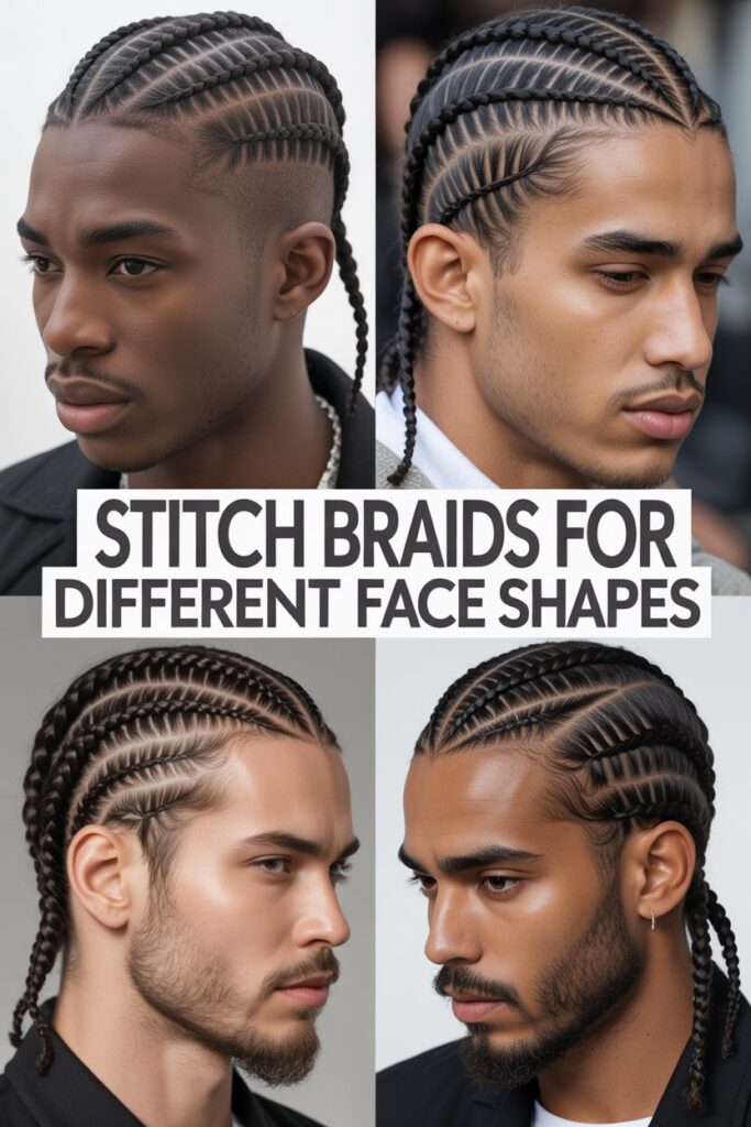 Stitch Braids for Different Face Shapes
