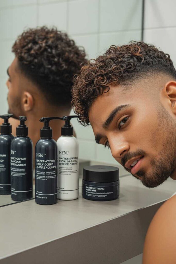 Styling Products for Short Curly Haircuts Men Should Use