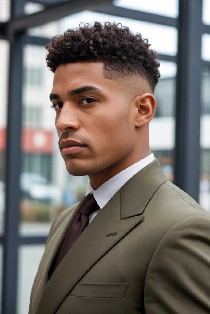 Short Curly Haircuts Men and Professional Style