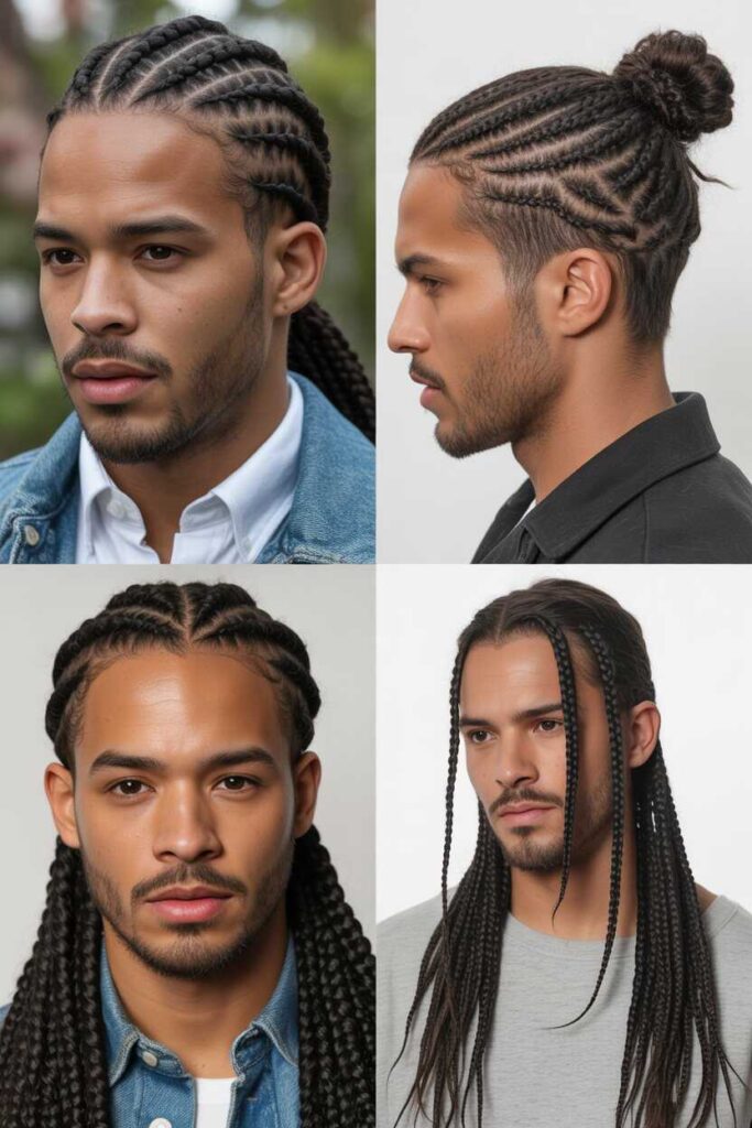 Common Styling Options for Men with Box Braids