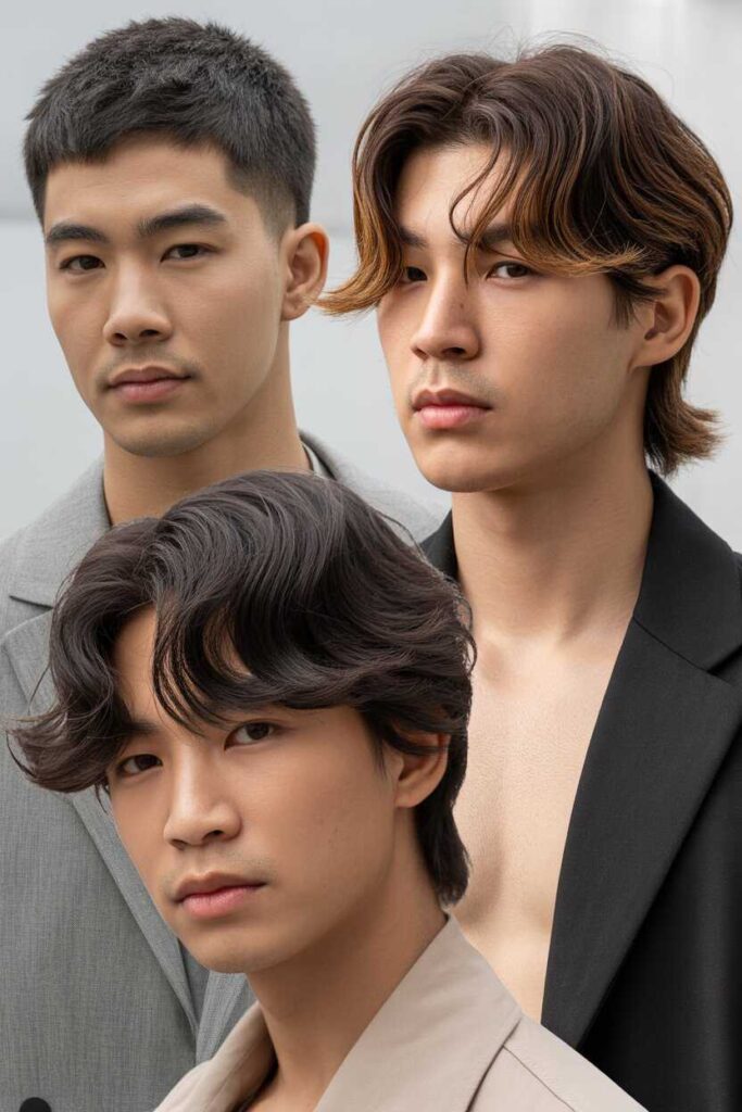 Asian Men Hairstyles by Hair Length