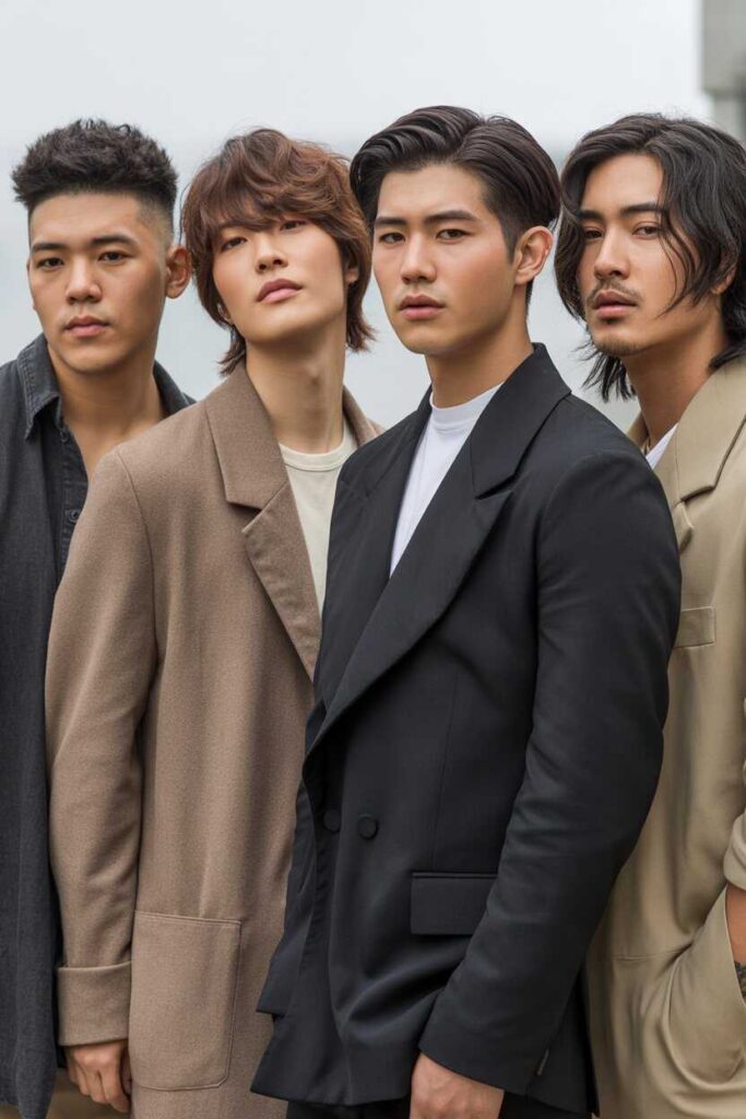 Asian Men Hairstyles by Face Shape