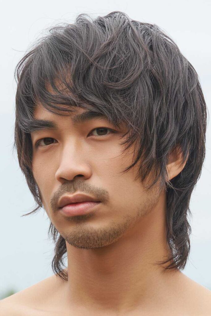 Textured and Layered Asian Men Hairstyles