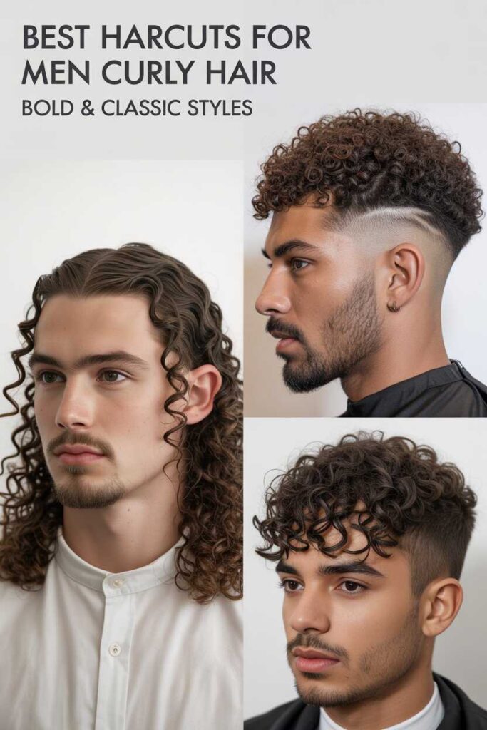 Long Curly Haircut with Shape-Up