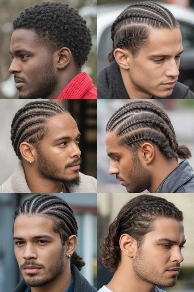 Cornrows for Men by Hair Type