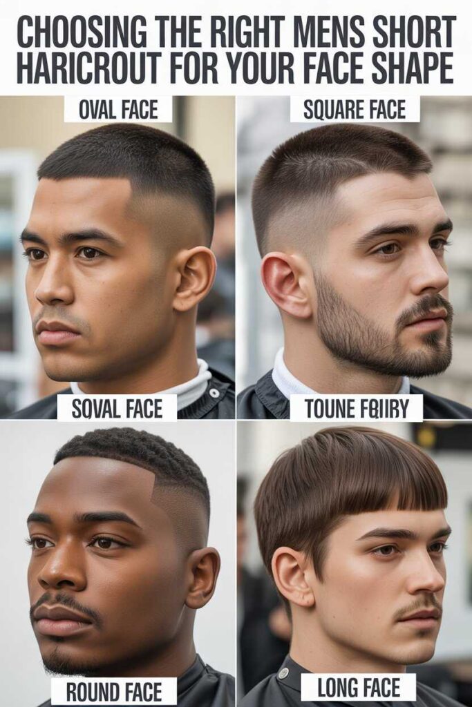 Choosing the Right Mens Short Haircut for Your Face Shape