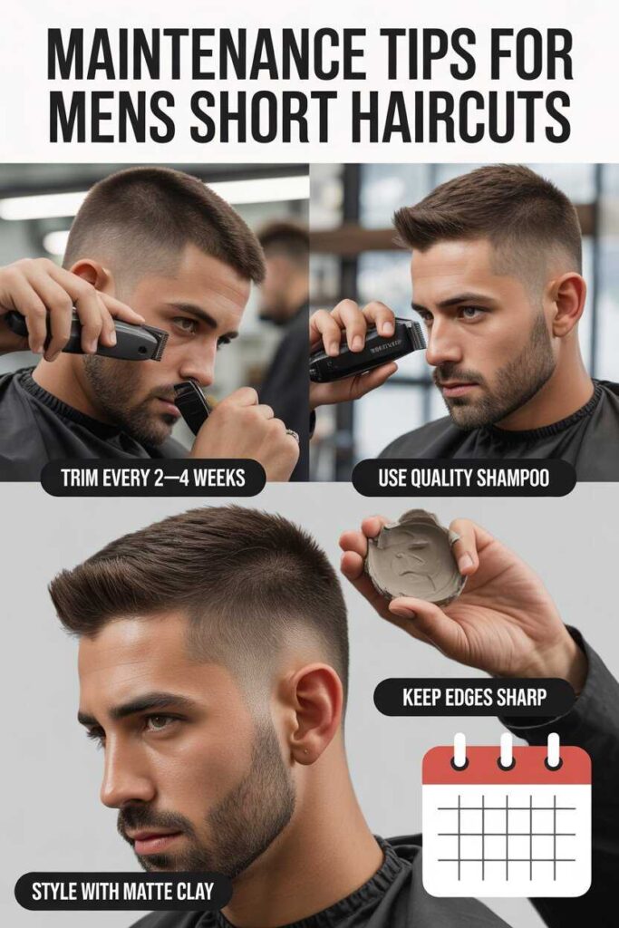 Maintenance Tips for Mens Short Haircuts