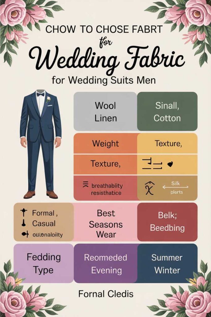 Choosing the Right Fabric from Wedding suits men