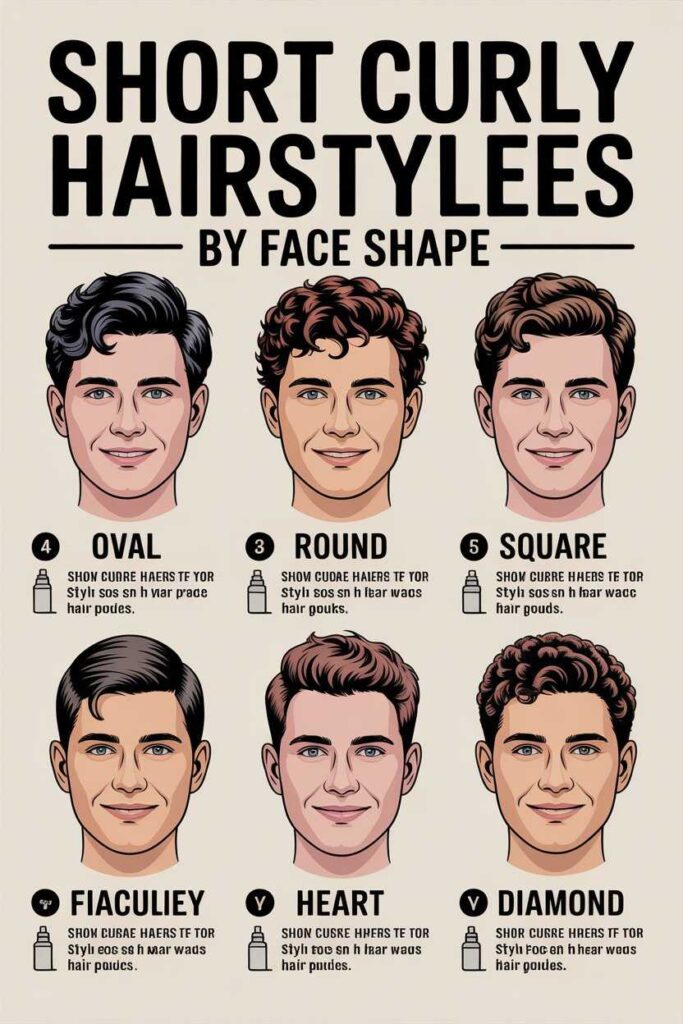 Short Curly Hairstyles by Face Shape