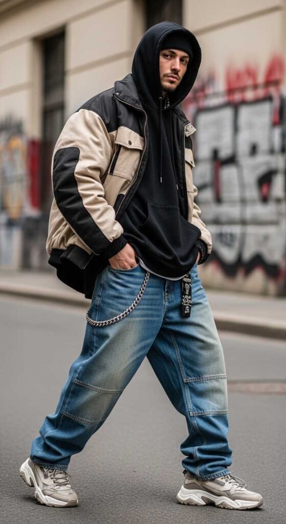 Streetwear-Inspired Baggy Jeans Looks