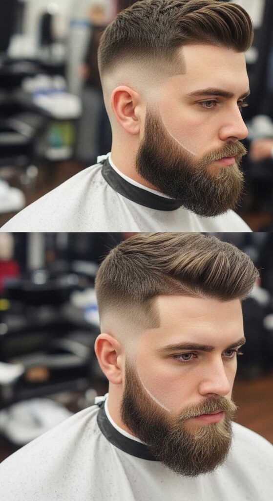 Low Taper Fade and Beard Styles