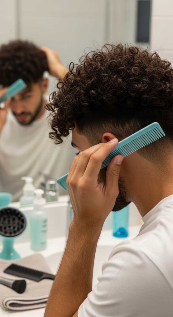 Haircut Maintenance Tips for Curly Hair Men
