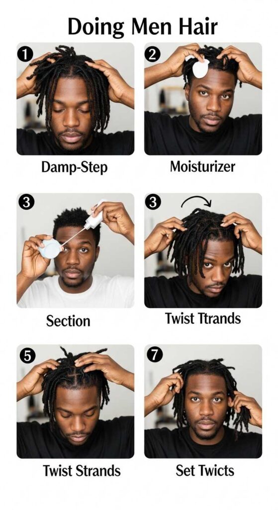 Step-by-Step Guide to Doing Twists for Black Men Hair