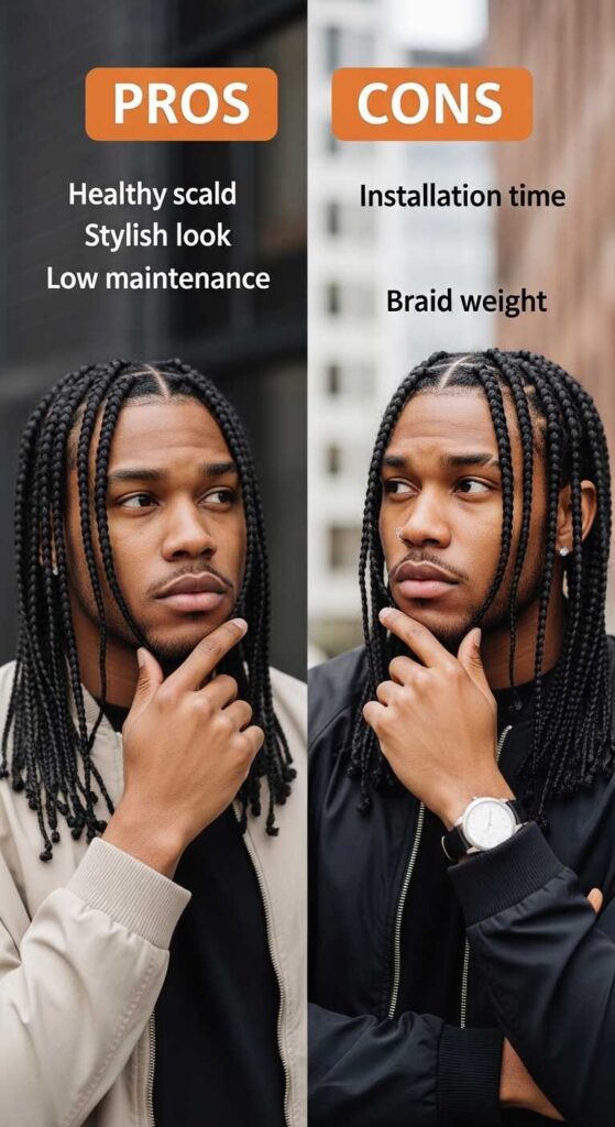 Pros and Cons of Jumbo Knotless Box Braids