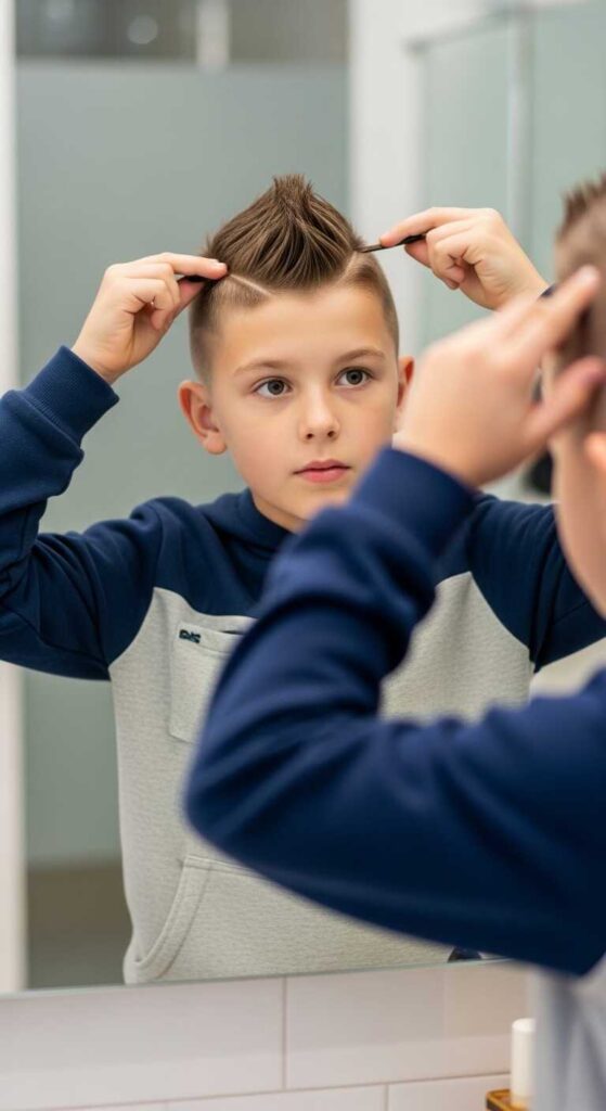 How to Style a Faux Hawk for Boys