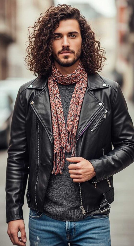 Long Curly Hair and Fashion Pairing