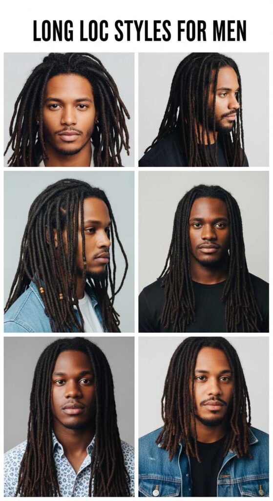 Long Loc Styles for Men
