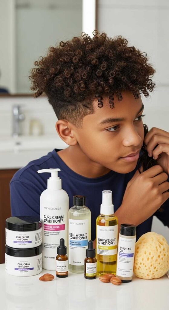 Styling Products for Mixed Boys Curly Hair