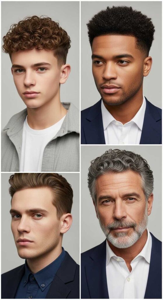 Short Curly Hairstyles for Different Age Groups