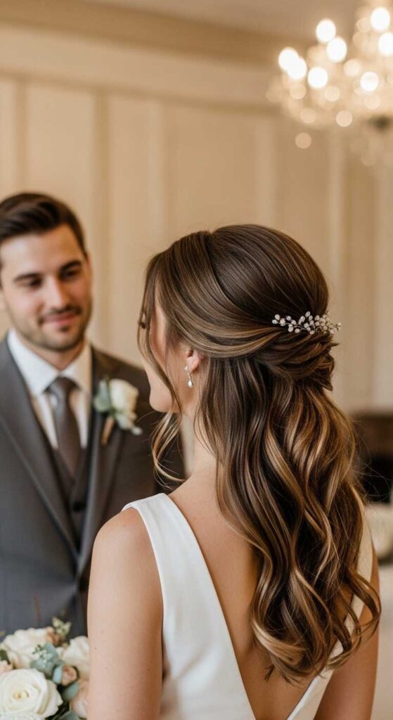 Facial Framing Theory in Wedding Hairstyles for Long Hair